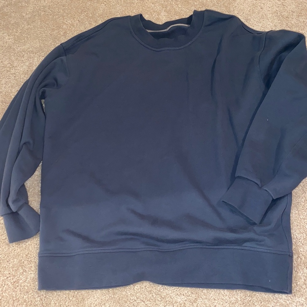 Lululemon oversized blue sweatshirt